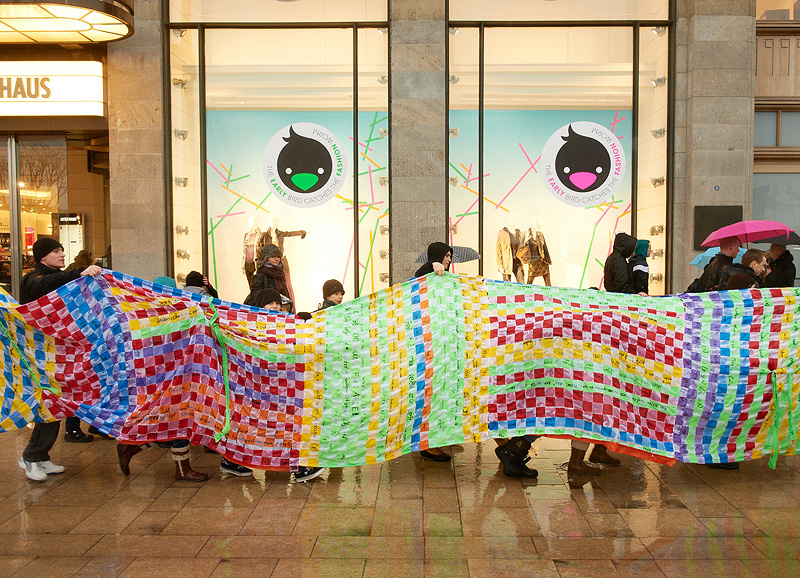 Zug durch die Innenstadt