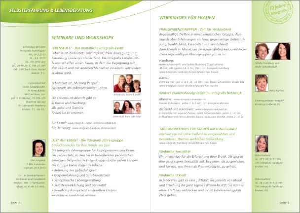 Integralis-Heft Innenseite