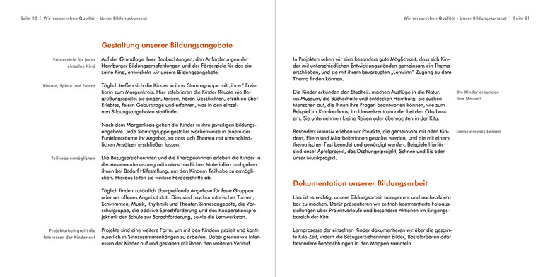 Imagebroschüre-Seiten