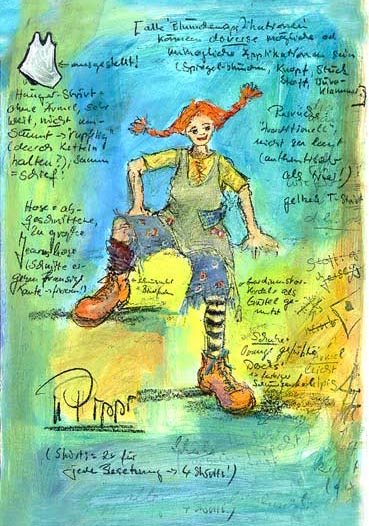 Figurinen Pippi und Mama